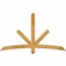 Ekena Millwork Alberta Rough Sawn Timber Gable Bracket, Western Red Cedar, 72"W x 42"H x 2"D x 4"F, 14/12 Pitch GBW072X42X0204ALB00RWR - alternate 1